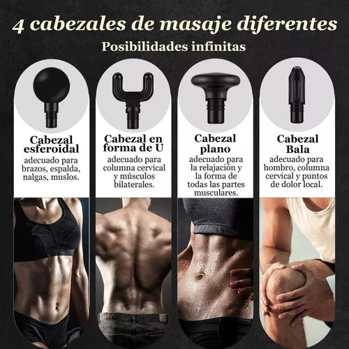 Pistola de Masaje Profesional - Alivio muscular en la palma de tu mano