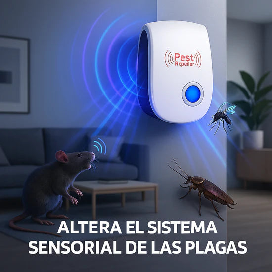 Pest Repeller® - Repelente Ultrasónico Antiplagas