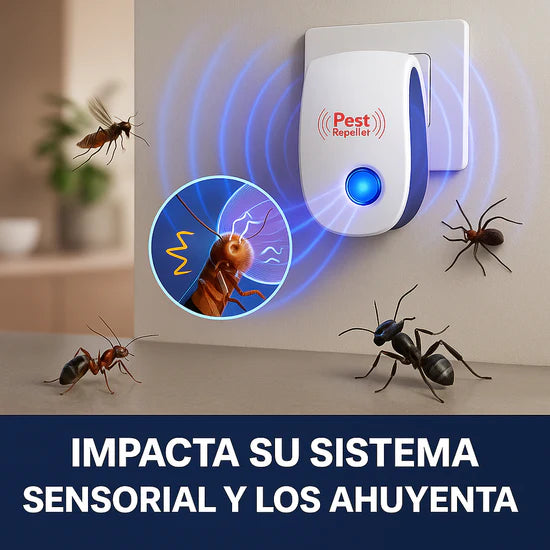 Pest Repeller® - Repelente Ultrasónico Antiplagas